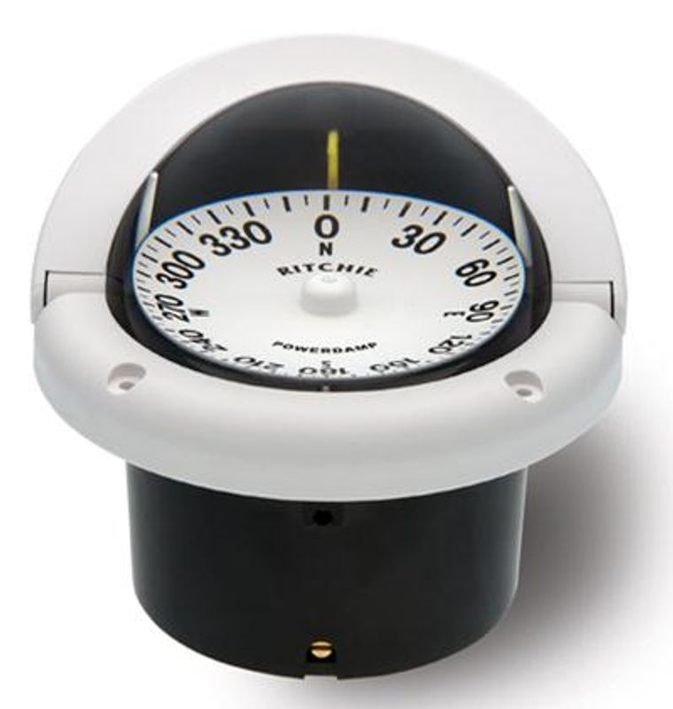 Nedfellbart hvitt kompass. HF742W