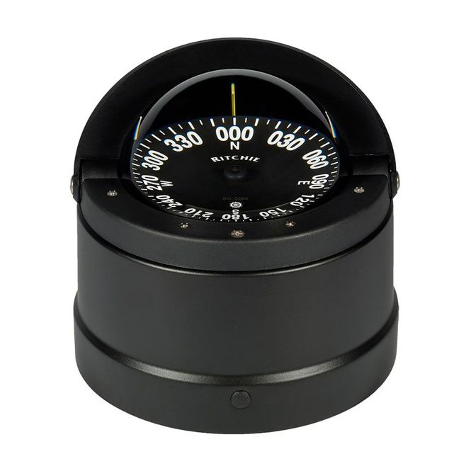 Hovedbilde Pidestallmontert kompass, Rattmerket - Sort
