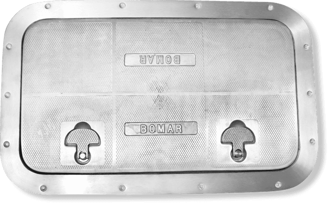 Hovedbilde Bomar Inspeksjonsluke i Aluminium, Rektangel - ...
