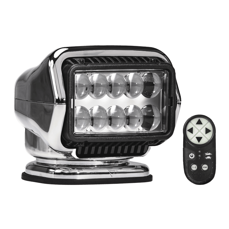S?kelys Golight Stryker, 12V, LED med Fjernkontroll - Krom