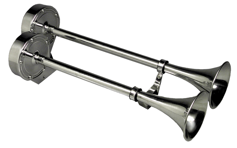 Ongaro dobbelt Trompethorn 24V, 12428