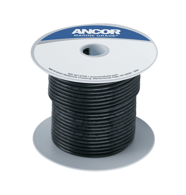 Fortinnet Marine Gradert Kobberkabel p? 1mm?, Svart - 304m