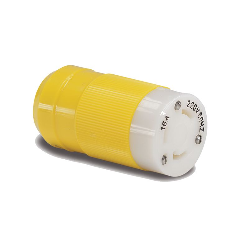 Hunnplugg for landstr?m kabel, 16A/230V