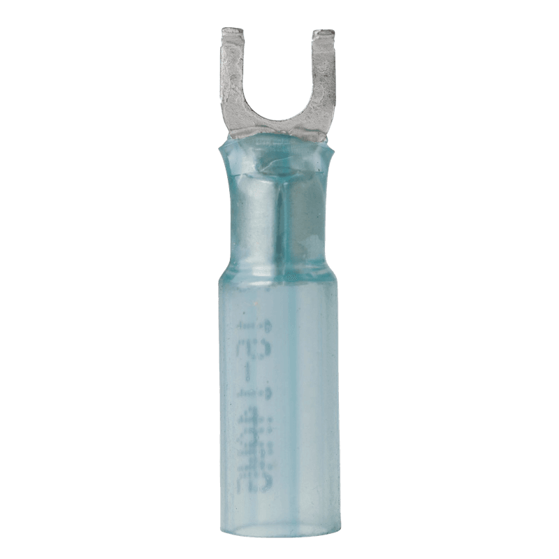 Gaffelkabelsko, Krympeplast, 1-2mm2 (16-14AWG) - 25stk