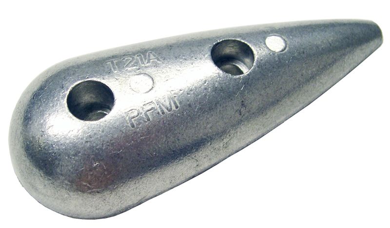 Skrog anode, 0.15 kg T?reformet, Alu, t21a