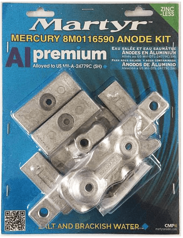 Mercury VERADO MMP Anodesett 8M0116590 Zn