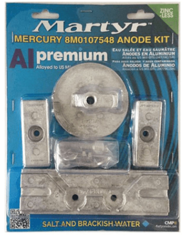 Mercury EFI 75-150, 8M0107548 Anodes KIT Zn5