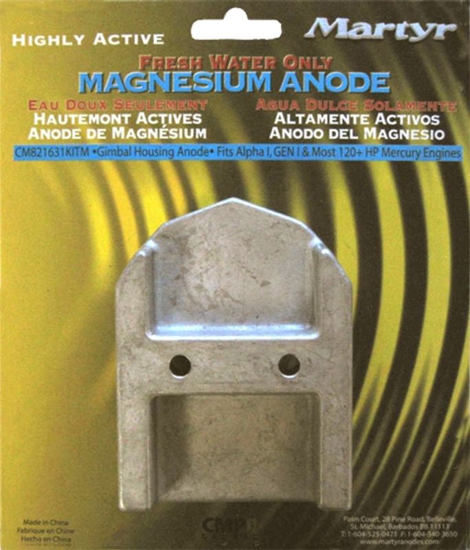 Gimbal Bearing anode med bolt, Magn 821631, CM821631KITM