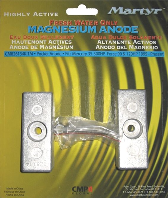 Hovedbilde Anode for mercury 75 Hk + V6 40/50/115 EFI 4- ...