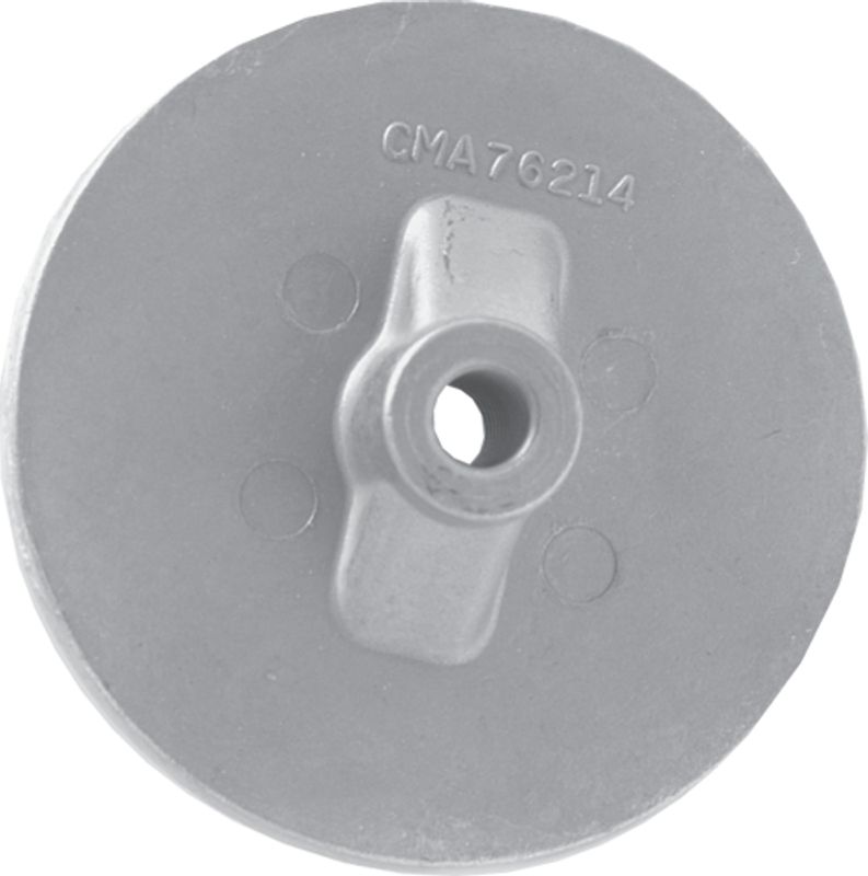 Merc rund plate anode uten bolt, Zink 76214, CM76214Z
