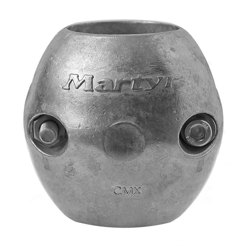 Eggformet Akselanode for 45mm aksel - Aluminium (CMX45A)