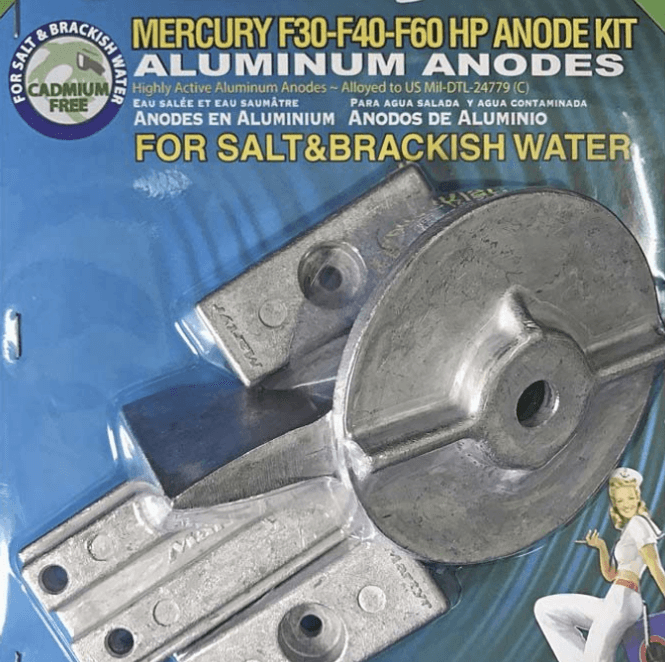 Hovedbilde Mercury F30-F40-F60 HP Anodes KIT Al