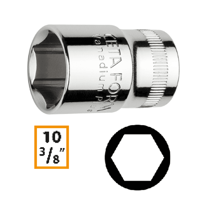 Hovedbilde 3/8'' Pipe, 19 mm, 6-kant