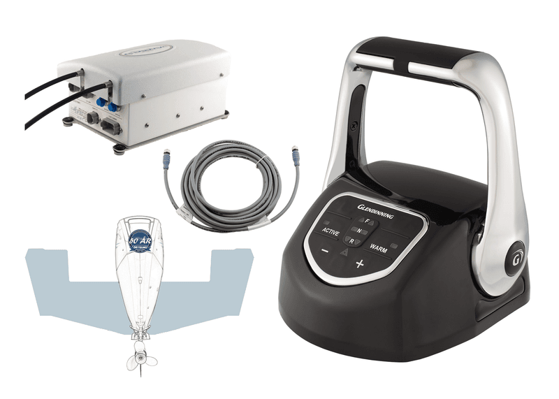 Glendinning Genesys Kit, 1 Utenbordsmotor, Svart-Trim-12V