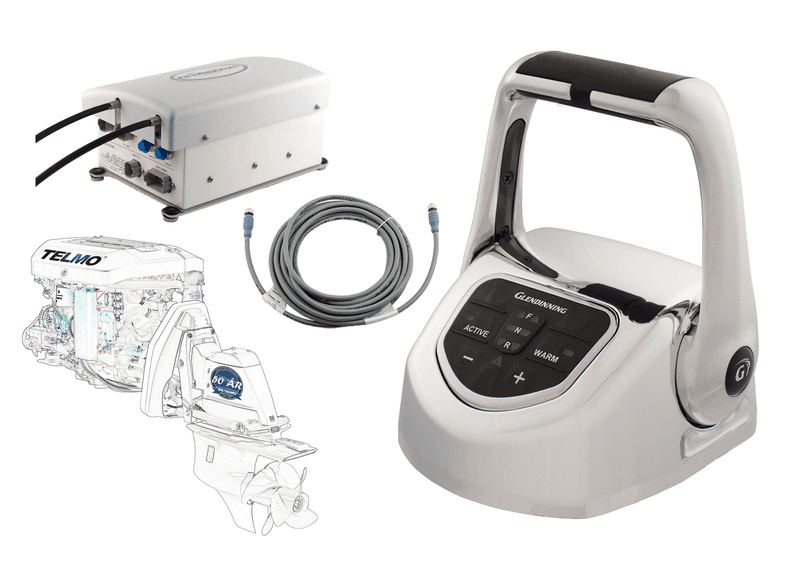 Glendinning Genesys Kit, 1 Innenbordsmotor, Krom-Trim-24V